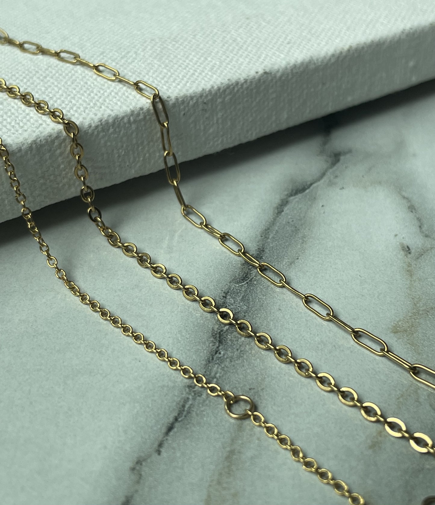Birthstone necklace (Gold)
