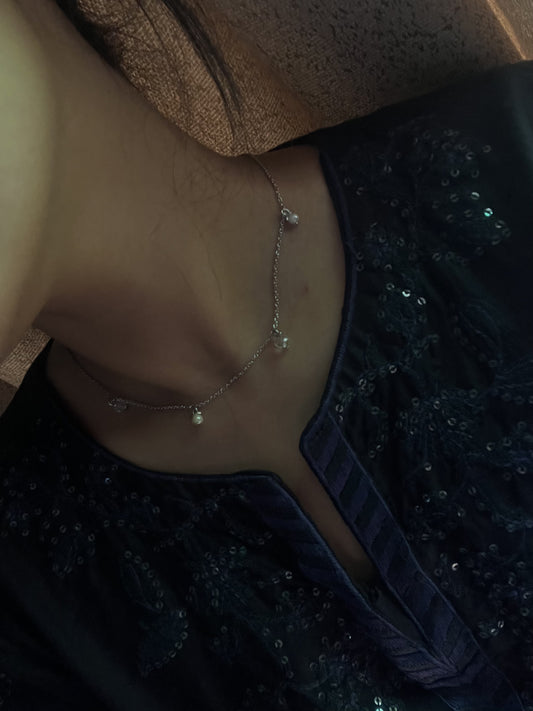crystal and pearl necklace