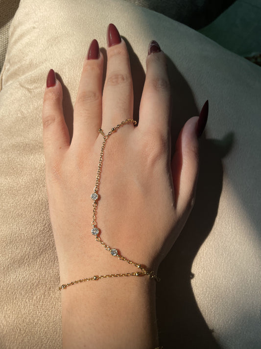 3 zircon handchain