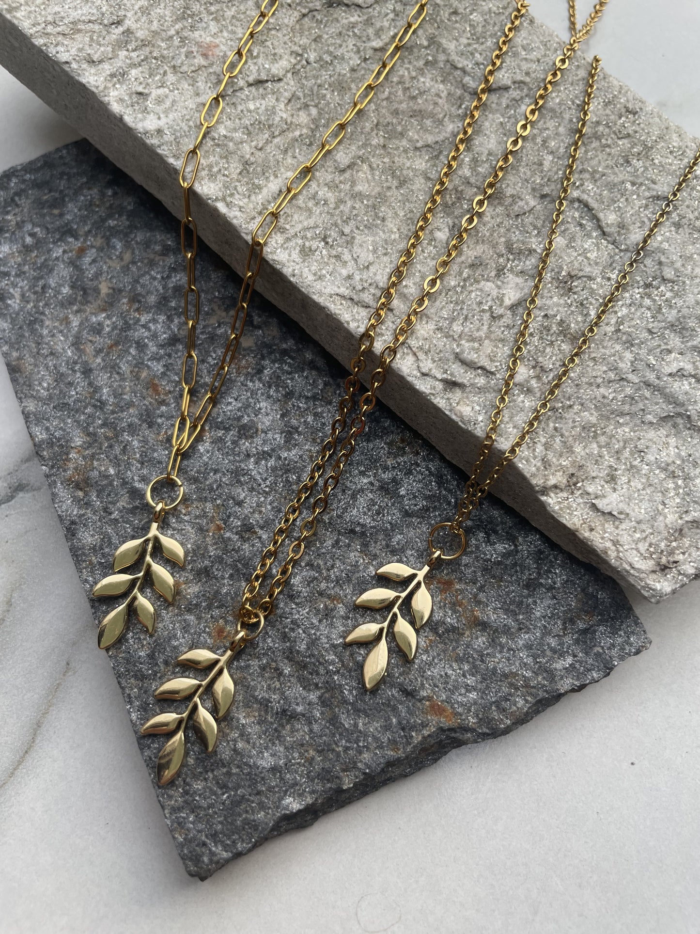 leaf necklace