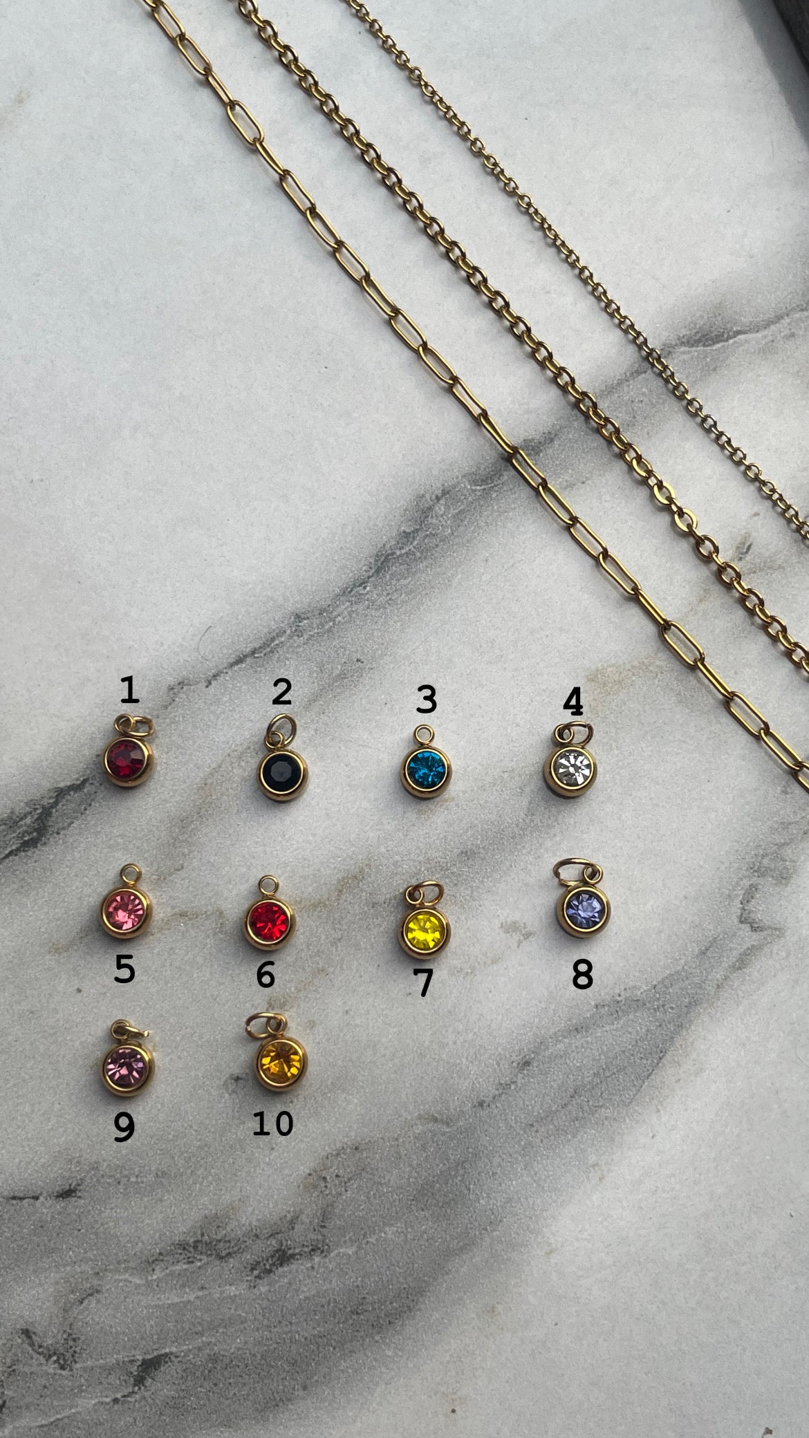 Birthstone bracelet